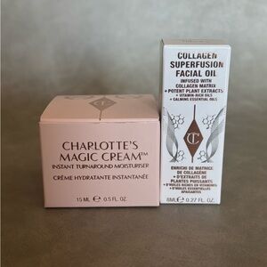 Charlotte Tilbury Skincare Duo: Magic Cream & Collagen Superfusion Facial Oil
